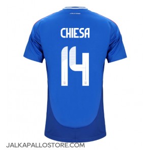 Italia Federico Chiesa #14 Kotipaita EM-Kisat 2024 Lyhythihainen